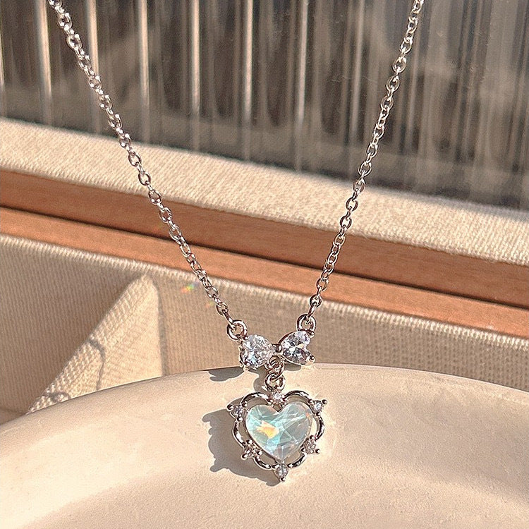 Zircon Bow Necklace for Women