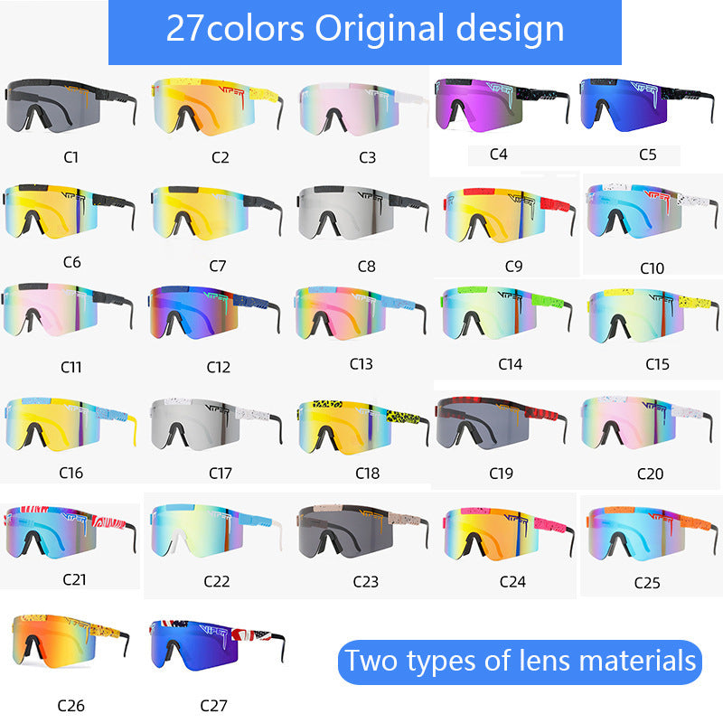 Men Women Coated Sports Sunglasses Windproof Cycling Glasses