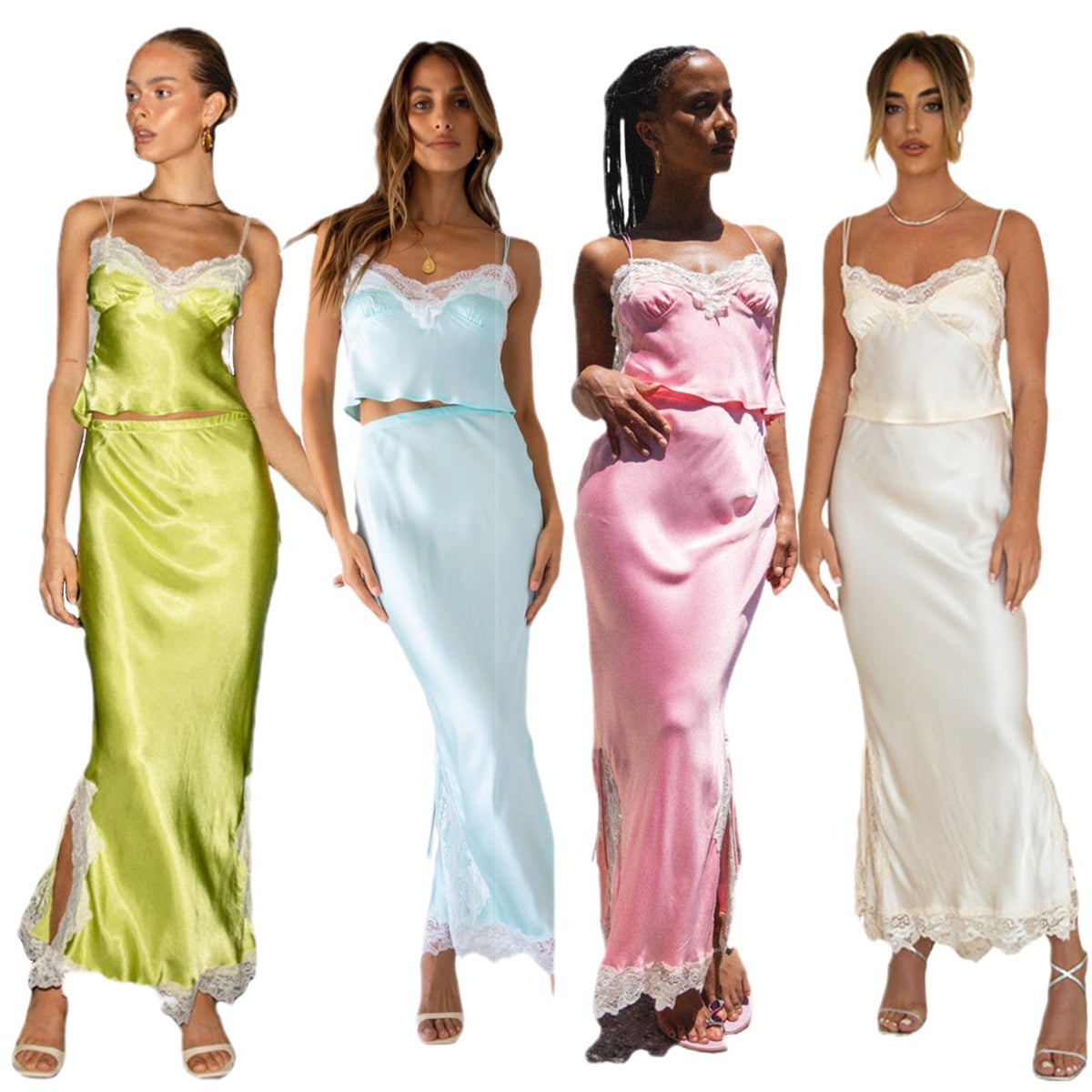 Strapless solid-color long dress