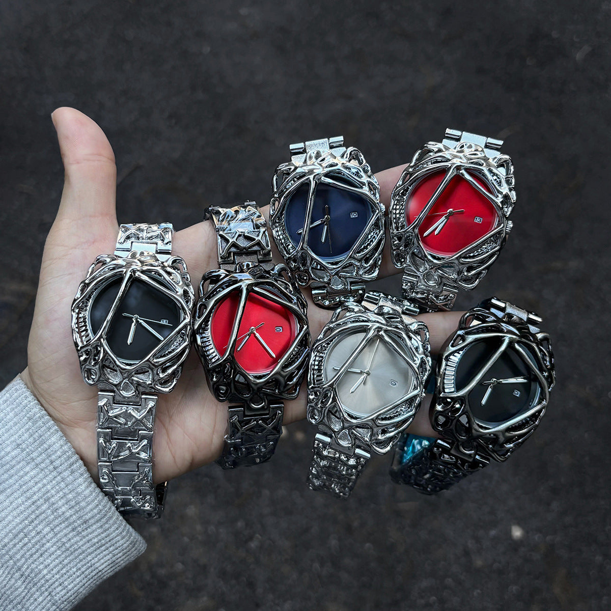 Men's Y2K Spider Web Design Quartz Watch
