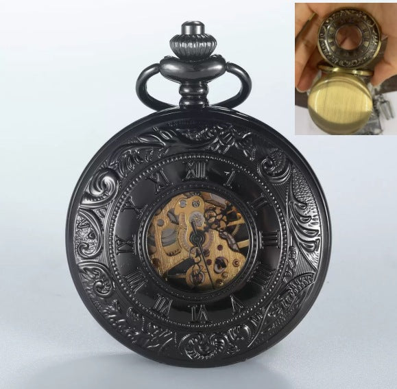 Retro Mechanical Pocket Watch Double Cover