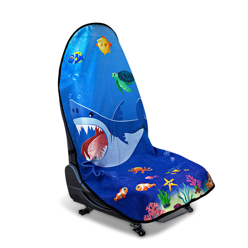 Terry Cloth Car Seat Cushion