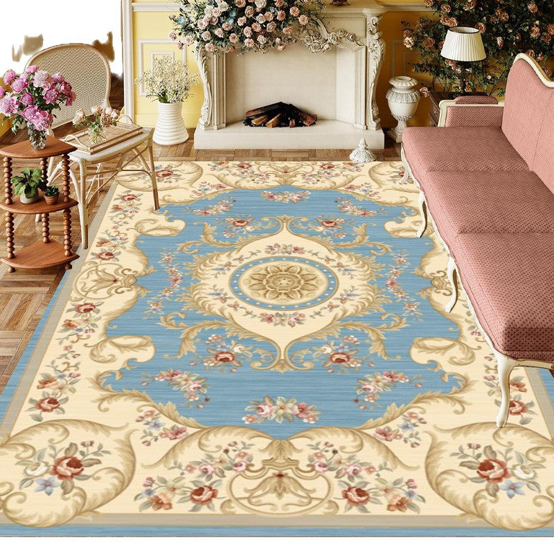 Retro Elegant Imitation Cashmere Floor Mat