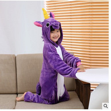Boys and girls' one-piece pajamas