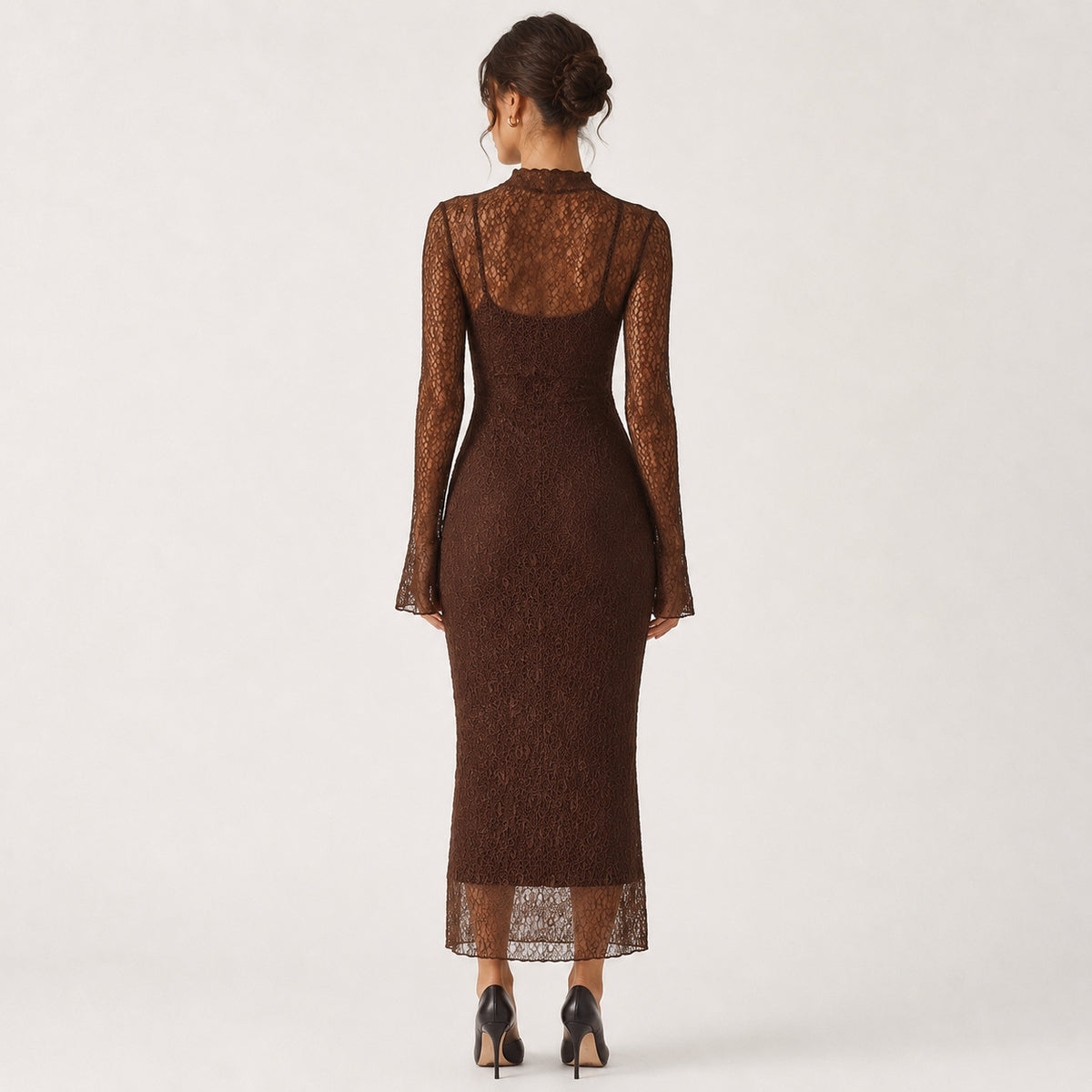 Lace Bodycon Dress Set