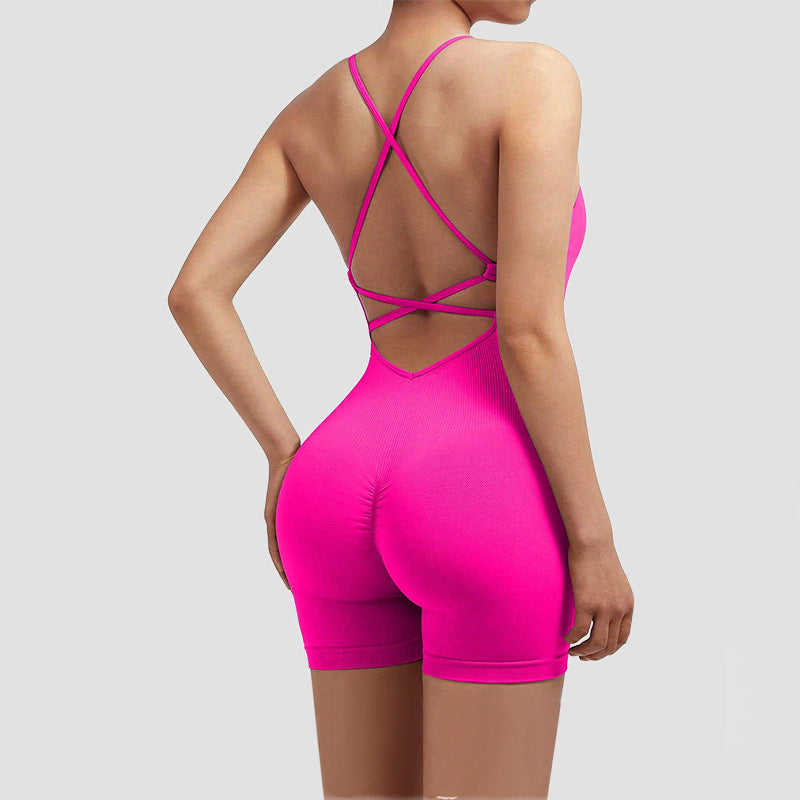 Women's Yoga Jumpsuit with Shorts