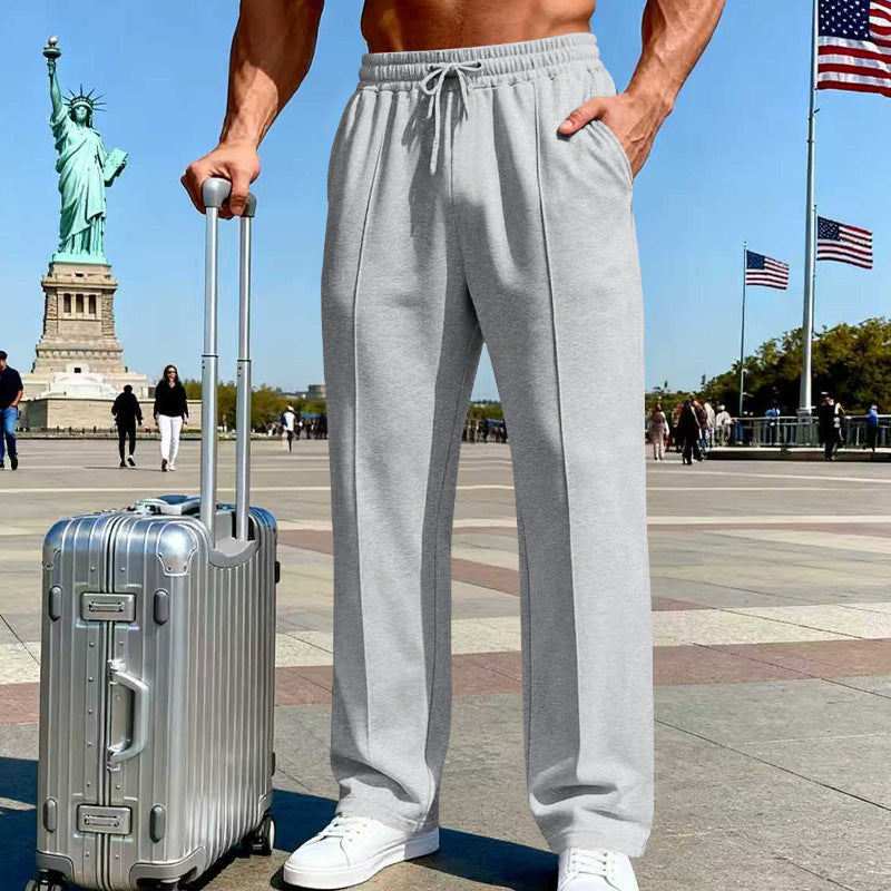 Men's straight-leg casual sportswear business pants
