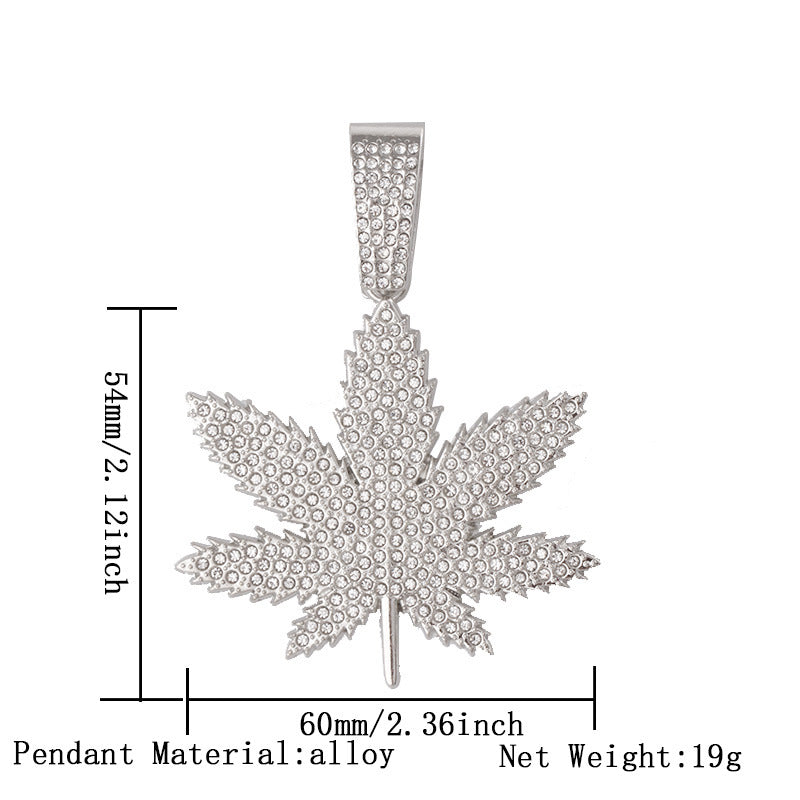 Cuban chain necklace pendant