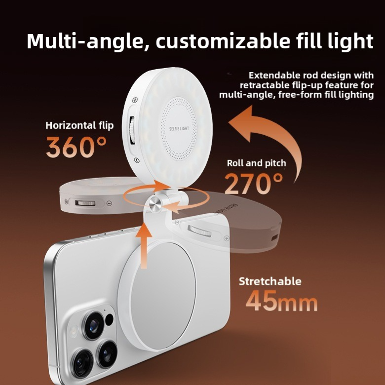 Portable Magnetic LED Makeup Mirror Light