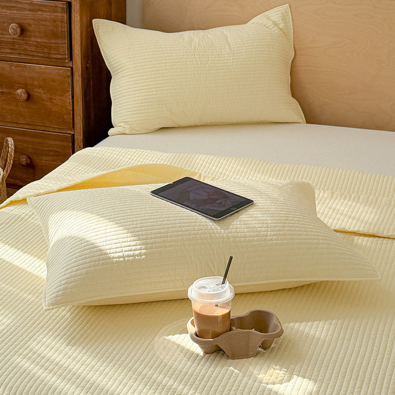 Reversible Quilted Cotton Bed Cover