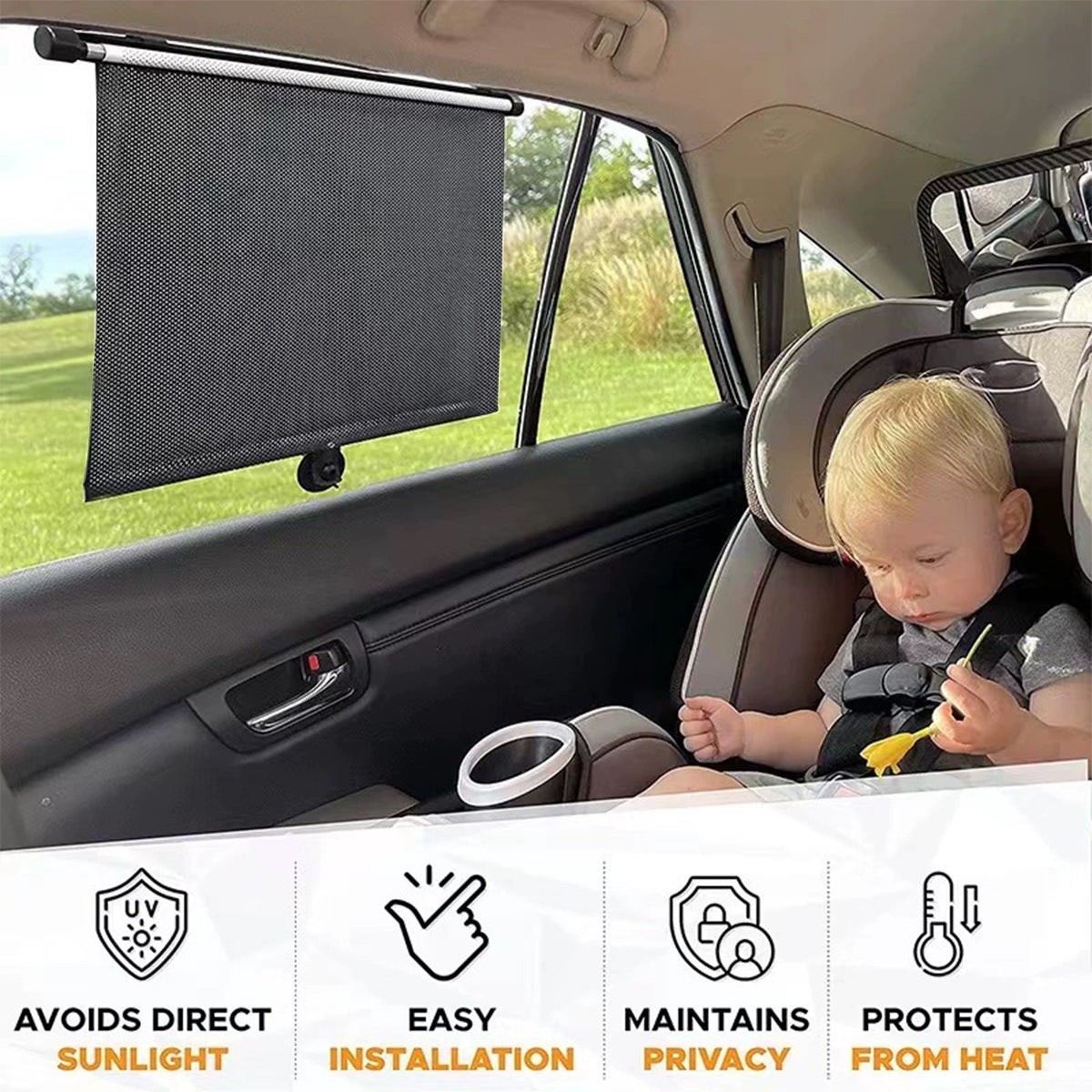 Telescopic Car Window Sunshade