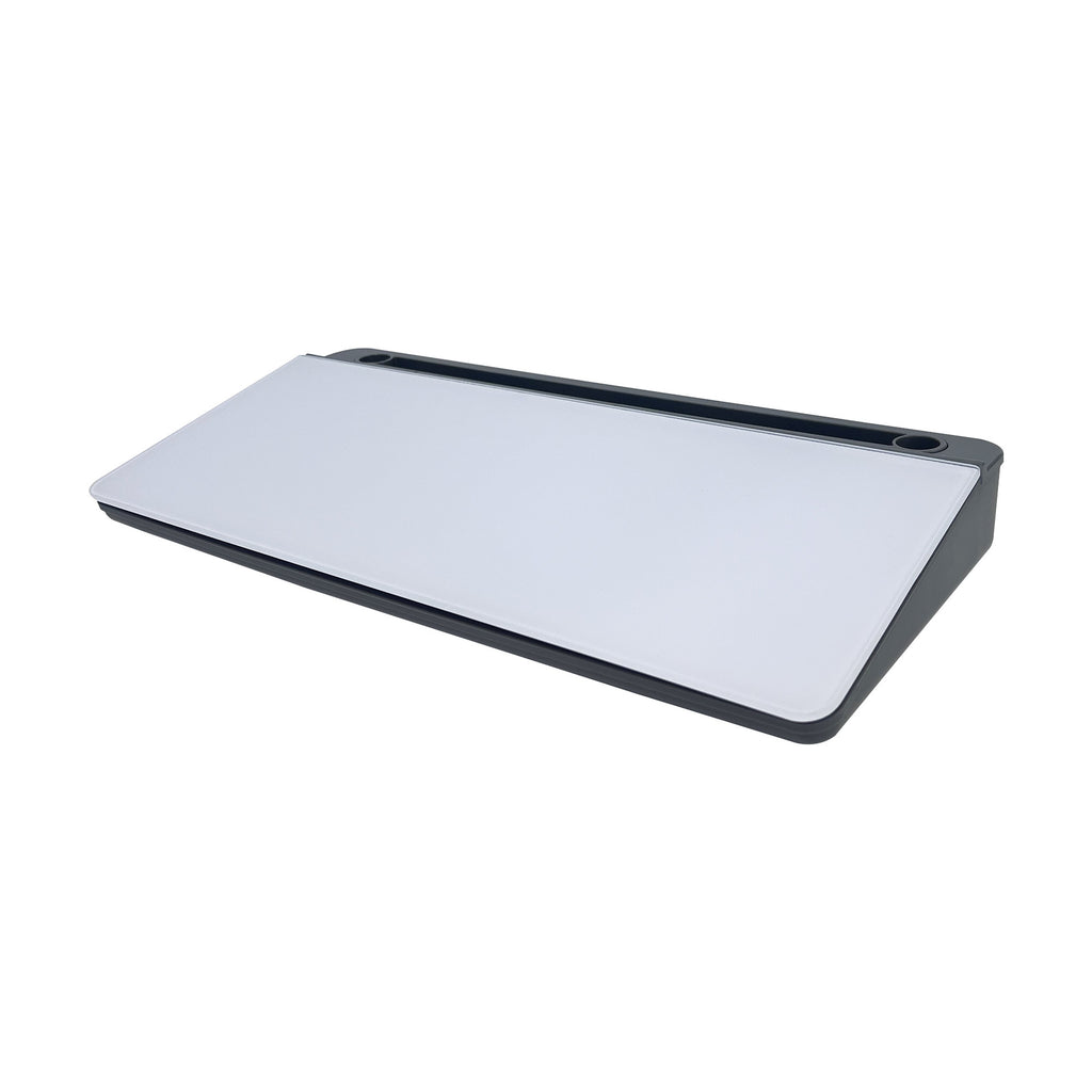 Desktop Glass Whiteboard with Storage