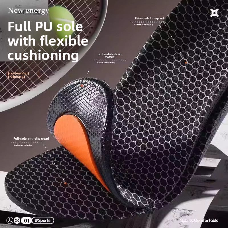 Specialized corrective arch-supporting insoles