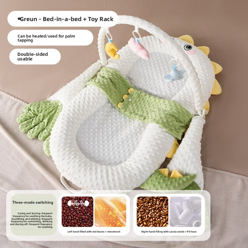 Baby Anti-Jump Soothing Bed with Slope Pad