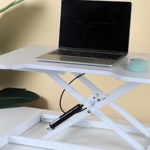Pneumatic desktop computer desk