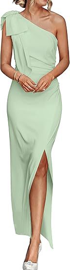 One Shoulder Evening Banquet Dress