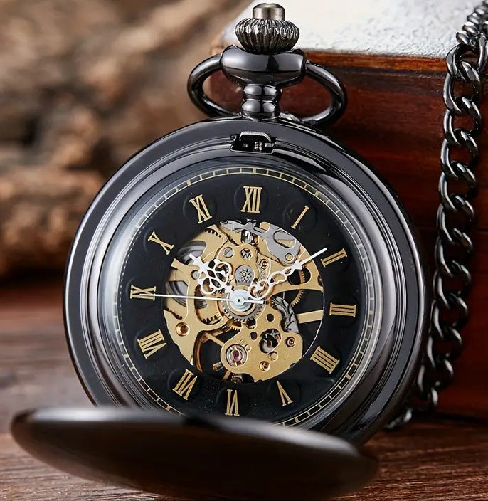Retro Mechanical Pocket Watch Double Cover