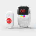 Wireless Doorbell with Flashing Light Vibration and 58 Ring Tones