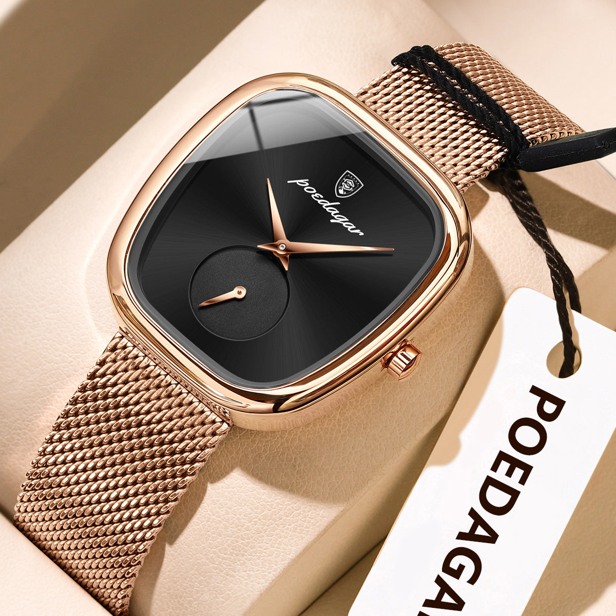 Fashion Quartz Women's Watch with Stainless Steel Mesh Strap