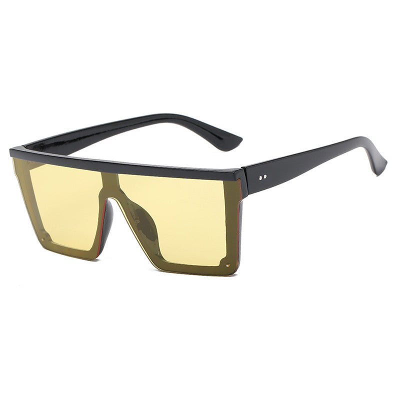 Purple Retro Square Frame Sunglasses