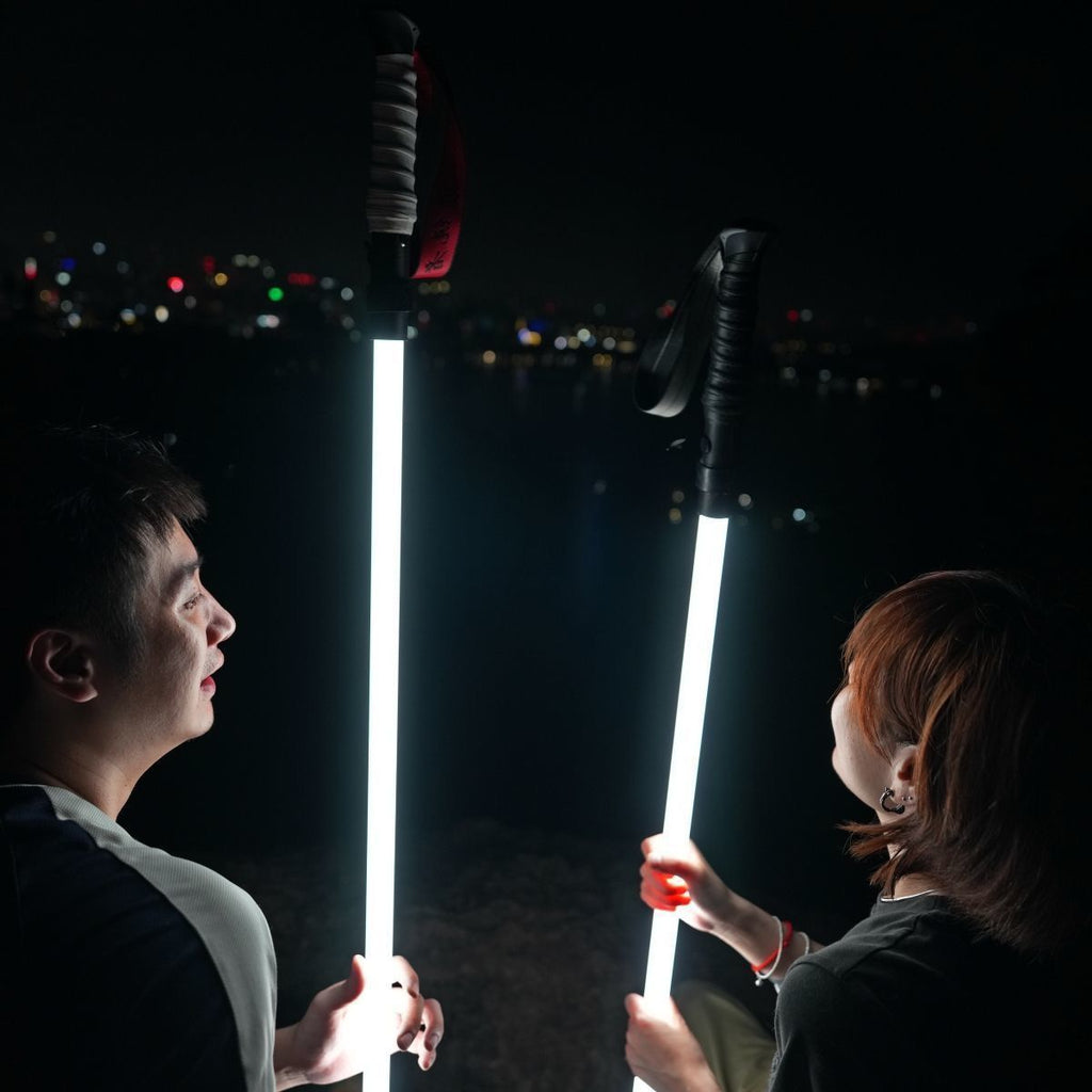 Lighting hiking stick