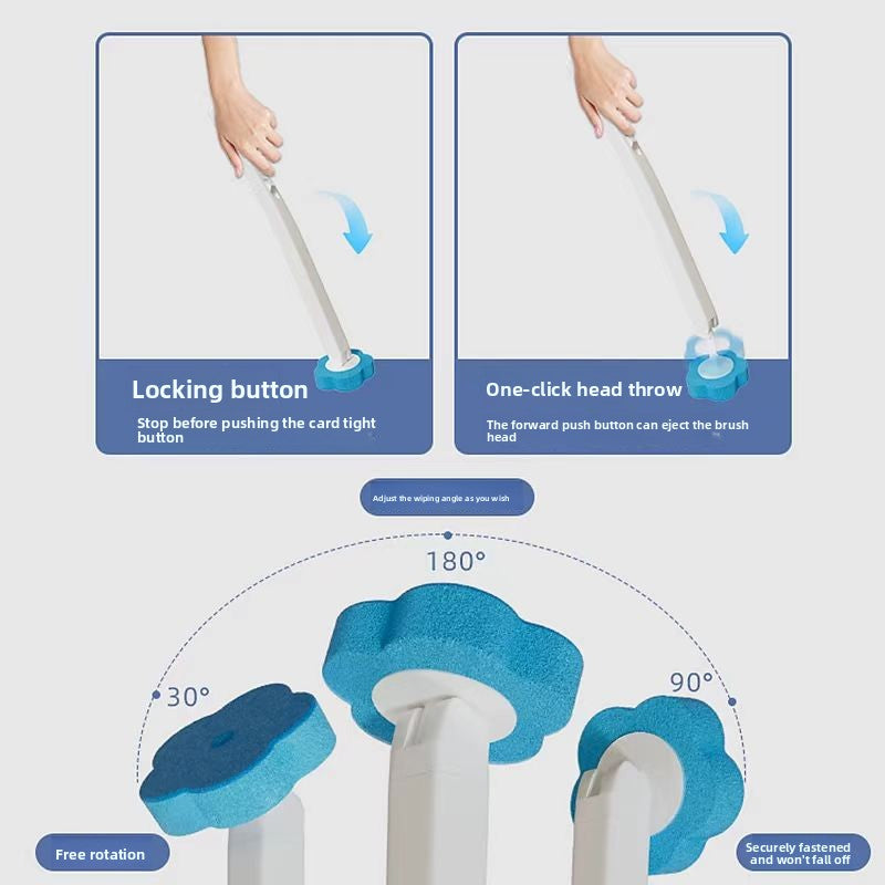 Disposable Toilet Brush Set with Wall Mount Holder