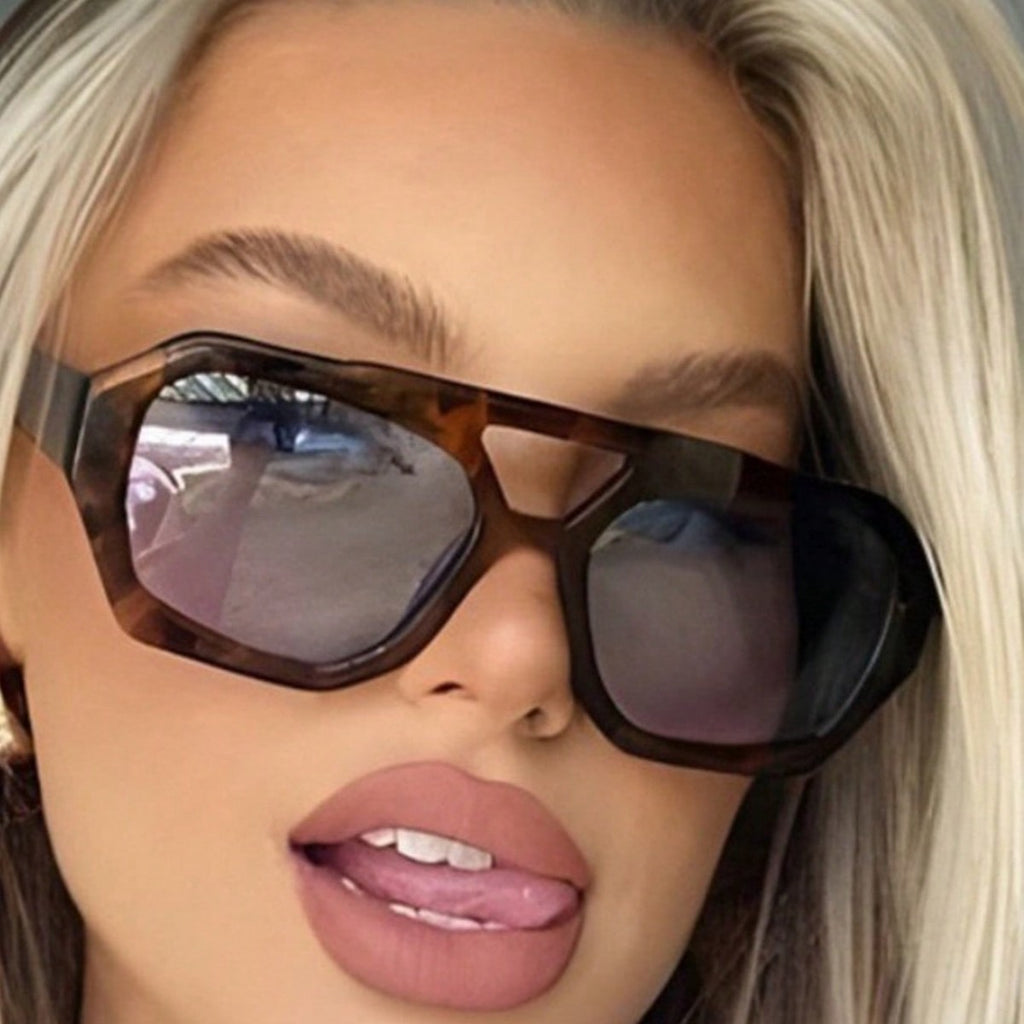Retro Square Frame Sunglasses