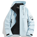 Unisex Hooded 3-in-1 Waterproof Fleece Lined Ski Hiking Jacket