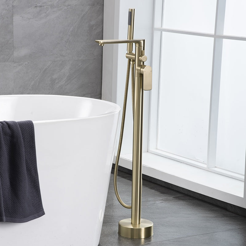 Freestanding Brass Bathtub Faucet with Shower