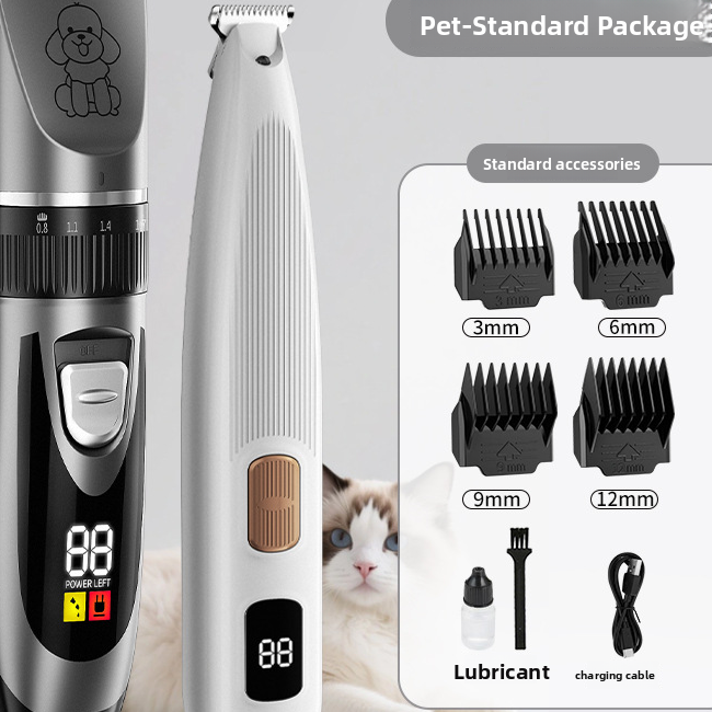 Pet Hair Trimmer and Grooming Kit