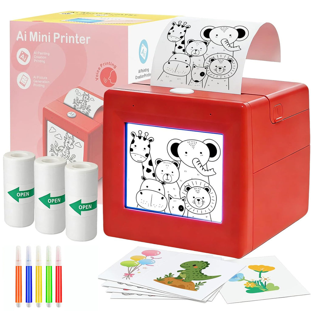 Mini Thermal Printer Voice Interactive Pocket Wrong Photo Printing