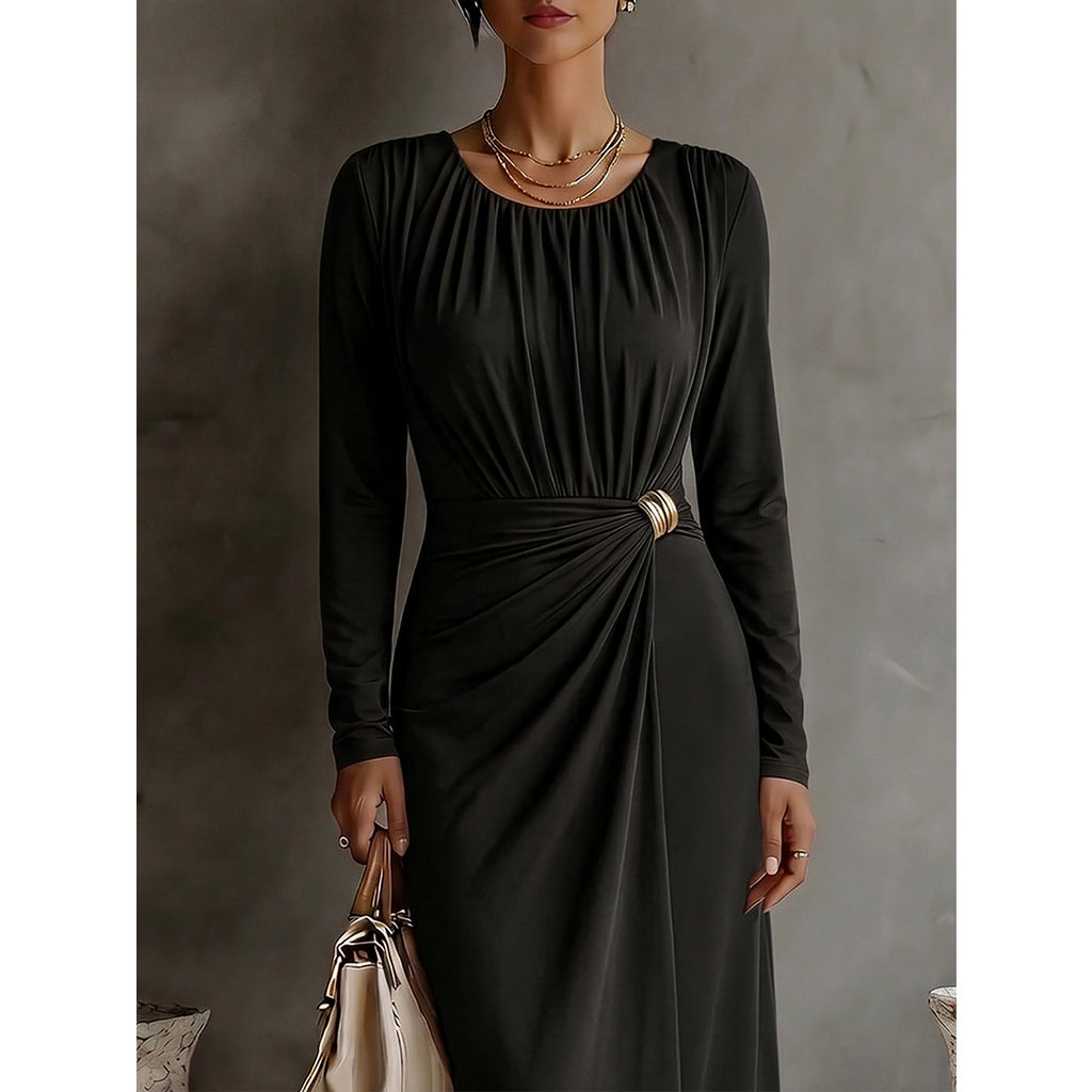 Plus Size Long Sleeve Formal Bodycon Dress