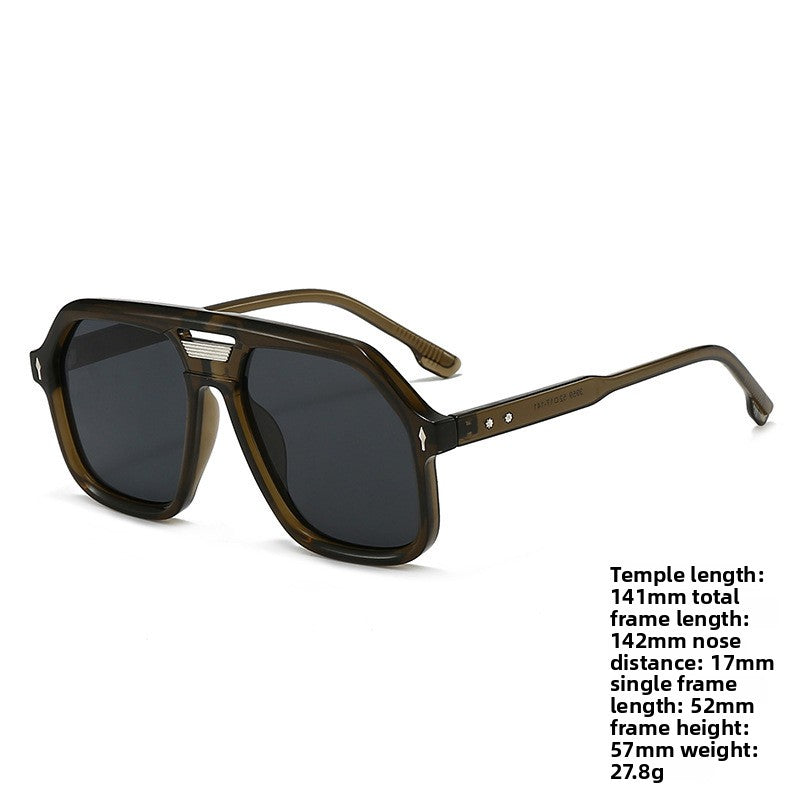 UV400 Protection Square Frame Sunglasses
