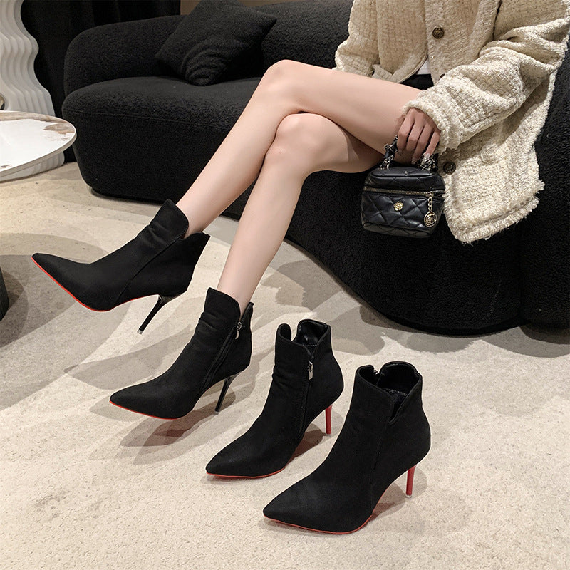 Womens Red Bottom Martin Boots