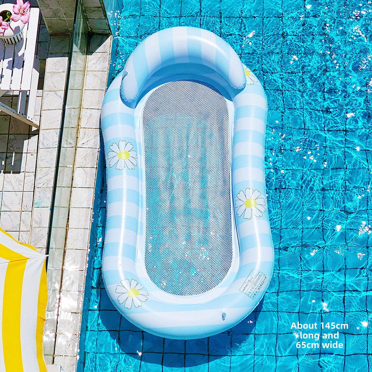 Mermaid floating bed adult swimming ring water inflatable
