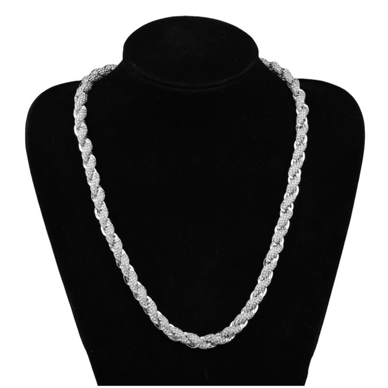 Hip Hop Twist Chain Alloy Necklace