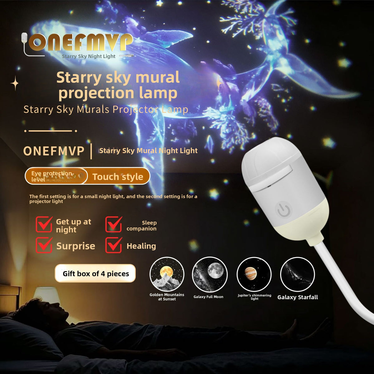 Star Projection Night Light