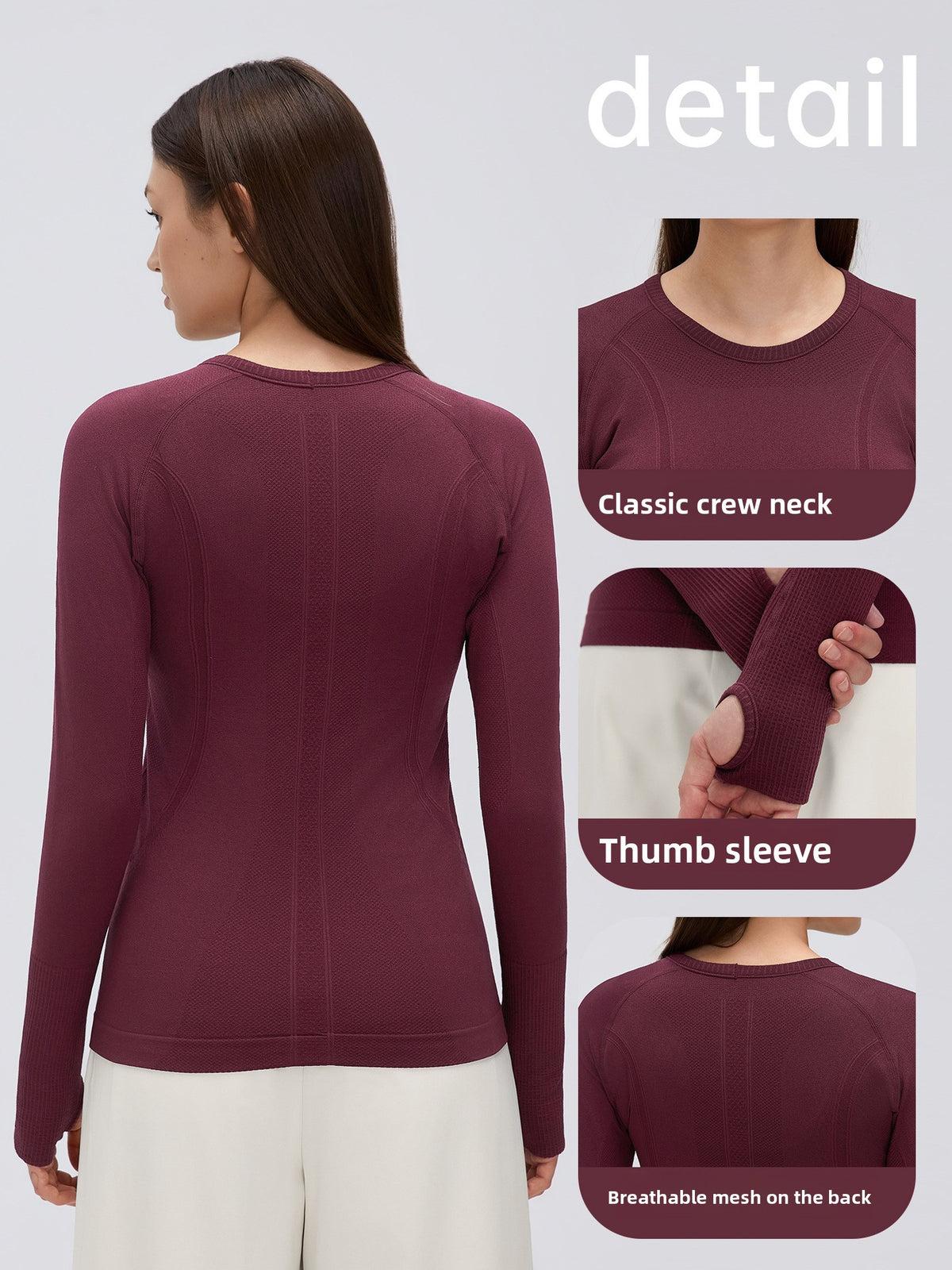 Seamless yoga top