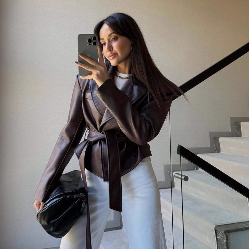Quality leather coat