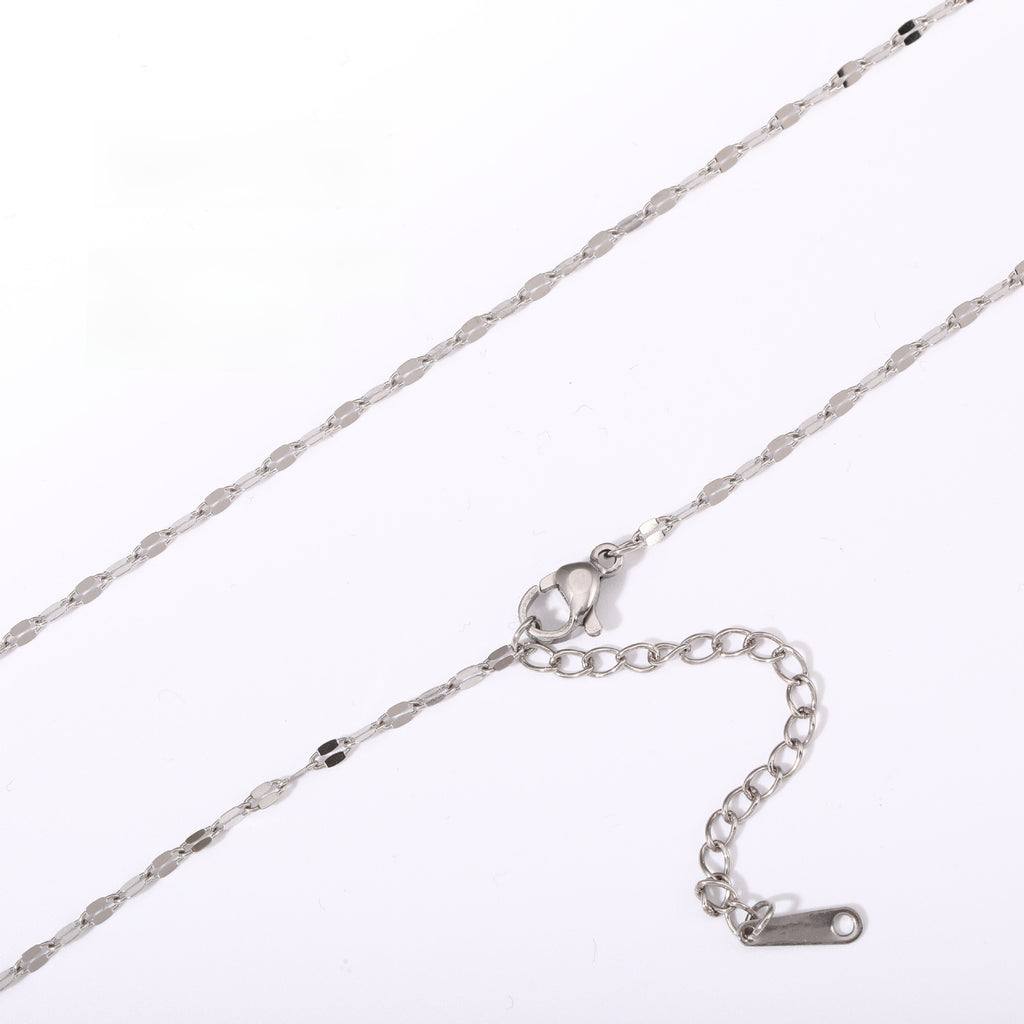 Versatile Braided Chain and Blade Necklace