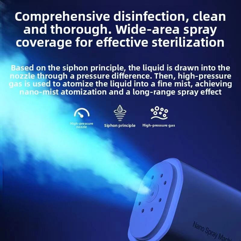 Nanoparticle Spray Gun Disinfection Machine