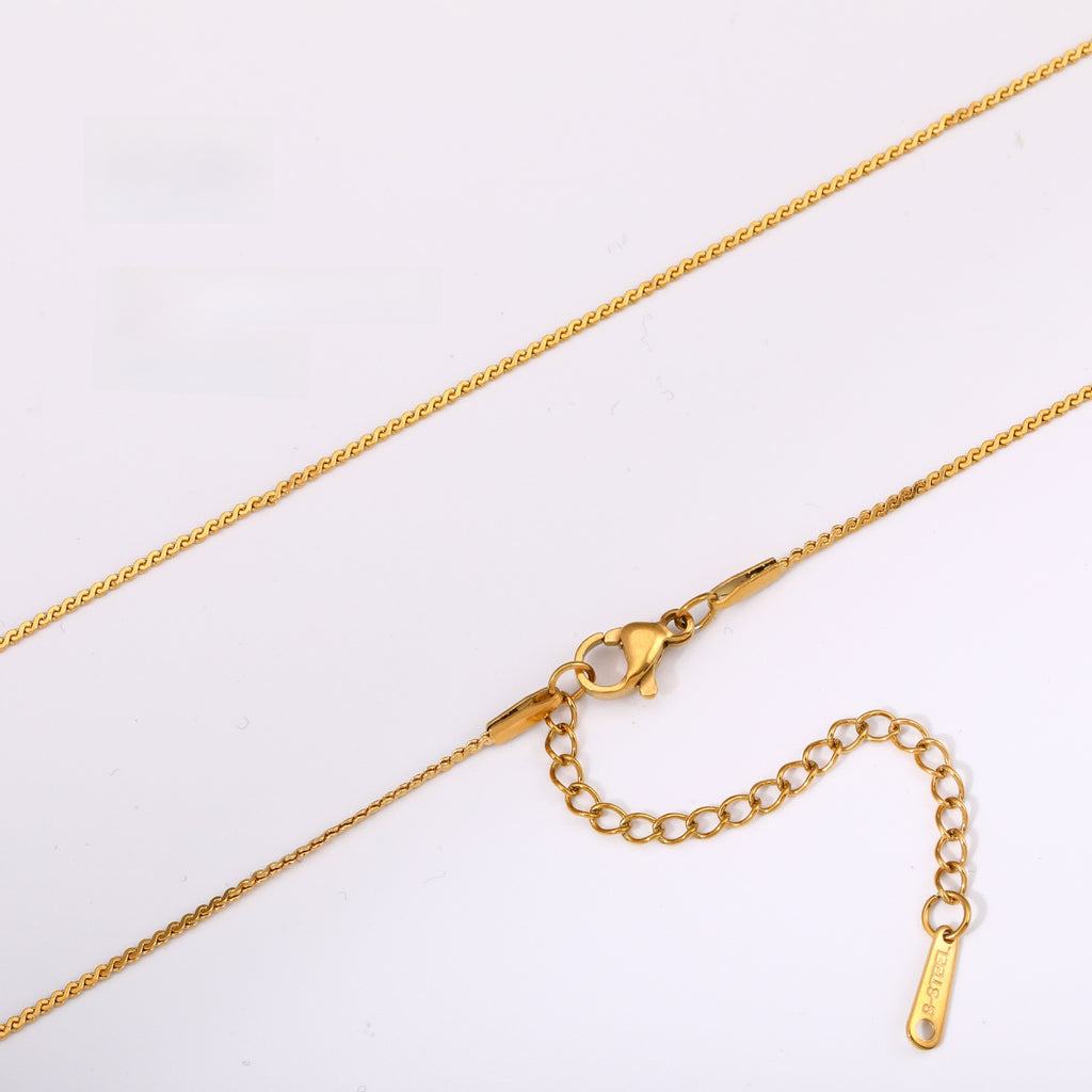 Versatile Braided Chain and Blade Necklace