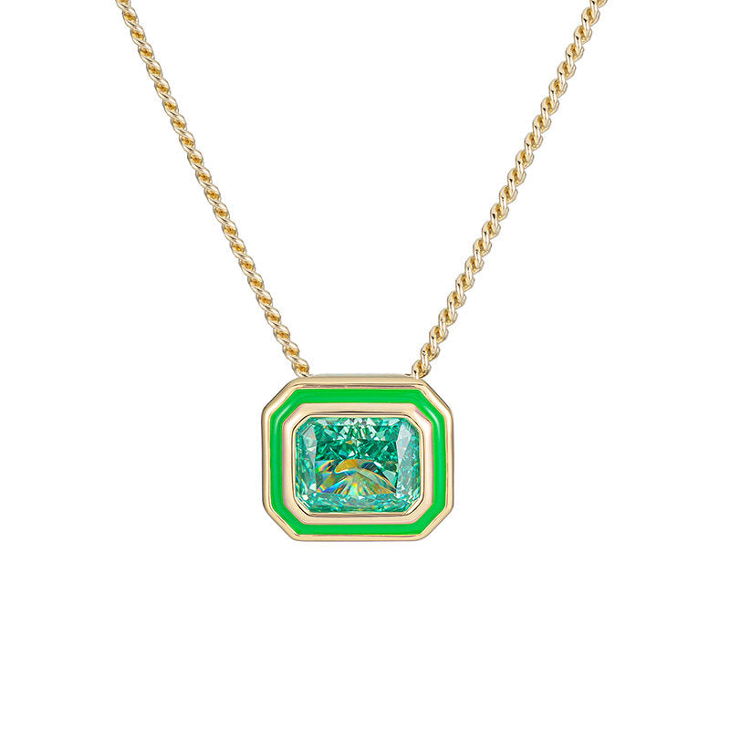 Rainbow Sugar Necklace Dopamine Gem All-Match Niche Accessories