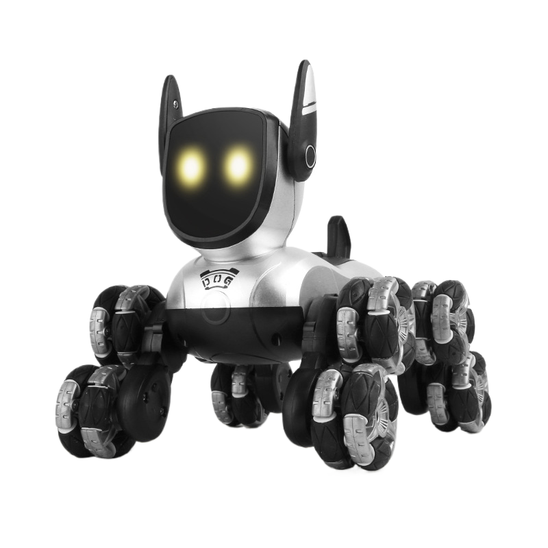 Intelligent remote-controlled mechanical eight-wheeled dog