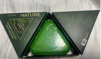 Black Chan Herbal Handmade Shampoo Soap with Usman Grass and Polygonum Multiflorum