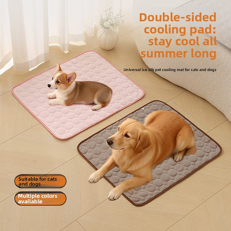 Pet Cooling Mat Ice Silk Pad