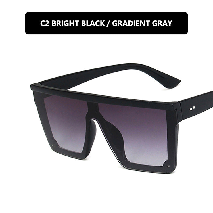 Purple Retro Square Frame Sunglasses