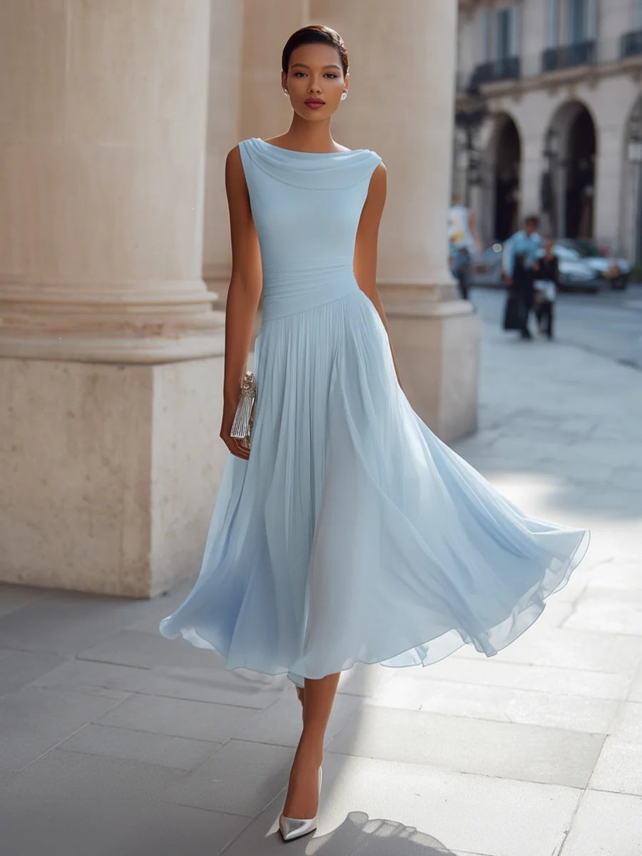 Elegant Party Swing Neck Dress