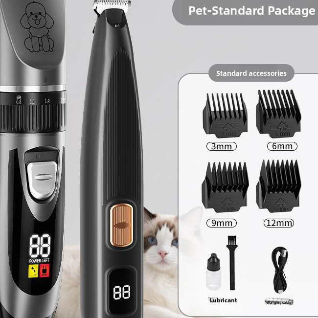 Pet Hair Trimmer and Grooming Kit