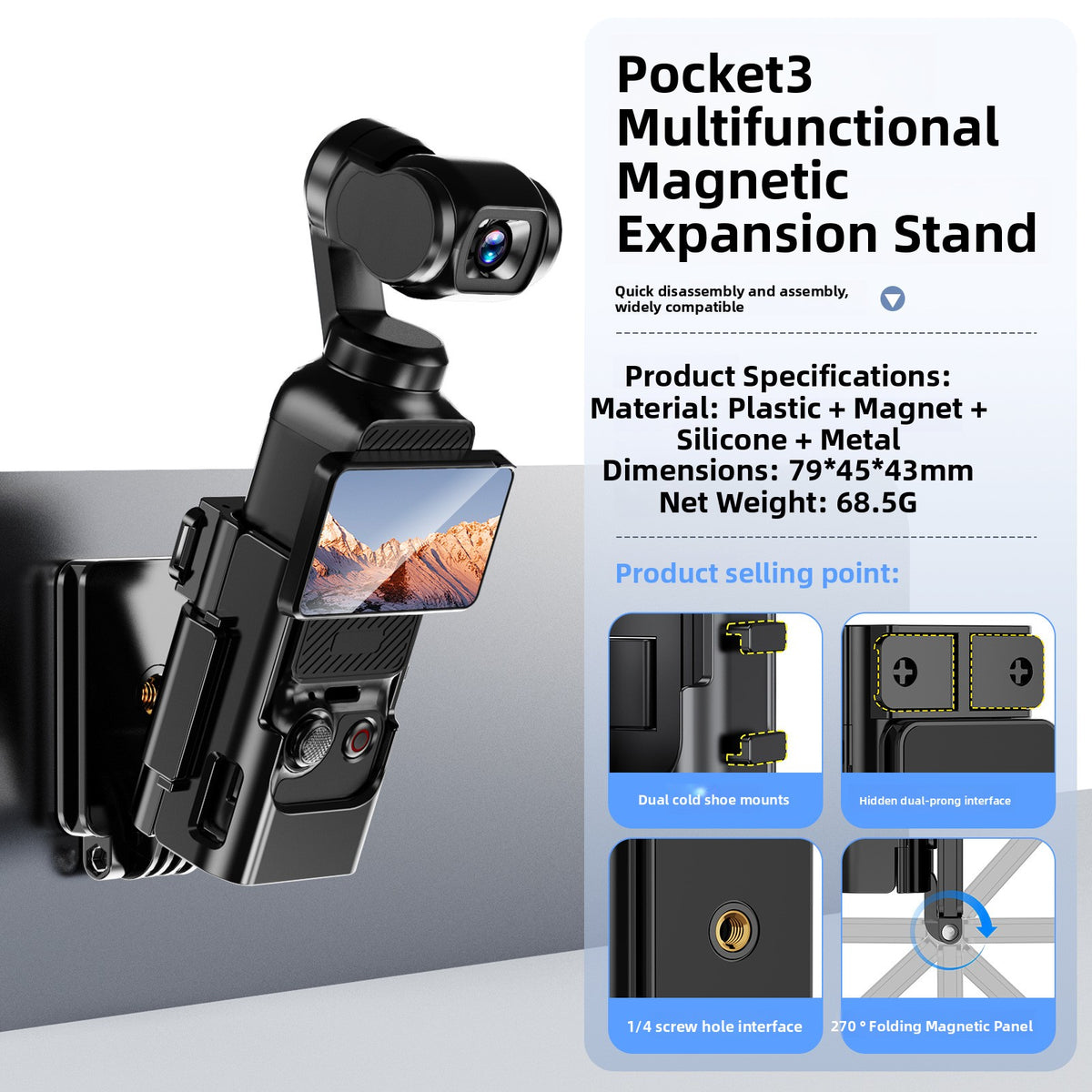 Magnetic Neck Mount for Phone Camera Shooting